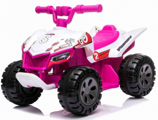 Mamido Detská elektrická štvorkolka The Fastest ružová