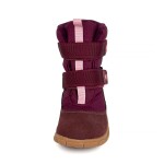 Dievčenské zimné barefoot topánky s membránou VIKI Bordo Bugga B00212-06 - 31
