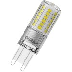 OSRAM 4058075432451 LED En.trieda 2021 E (A - G) G9 valcovitý tvar 4.5 W = 50 W teplá biela (Ø x d) 17 mm x 55 mm 1 ks; 4058075432451