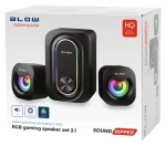 Blow PC reproduktory čierna (66-399#) / Reproduktory / 2.1 / 3 W RMS / USB / 3.5mm Jack (66-399#)