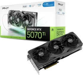 PNY GeForce RTX 5070 Ti OC Triple Fan PLUS 16GB / Grafická karta / 16GB GDDR7 / DLSS4 (VCG5071T16TFXPB1-O)