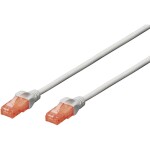 Digitus DK-1617-030 RJ45 sieťové káble, prepojovacie káble CAT 6 U/UTP 3.00 m sivá bez halogénov 1 ks; DK-1617-030