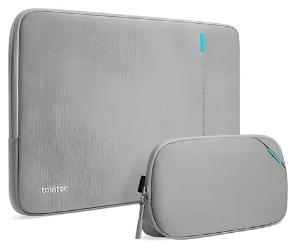 Tomtoc Recycled Sleeve with Pouch sivá / Púzdro / MacBook Pro 14" / M1-M4 (A13D2GW)
