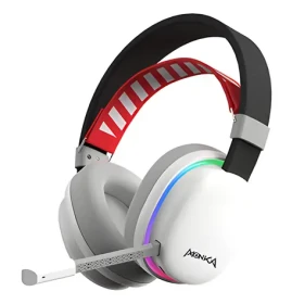Marvo MONKA Echo HG9069W biela / Slúchadlá / mikrofón / Bluetooth 5.0 / 2.4 GHz / RGB podsvietenie (HG9069W)