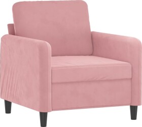 VidaXL vidaXL Fotel, Ružový, 60 cm, obity aksamitem