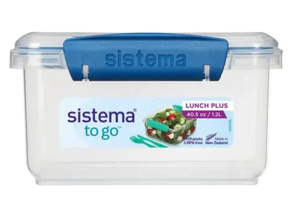Sistema To Go Lunch PLUS Olovrantový box s príborom 1.2 l modrá (8592001428454)