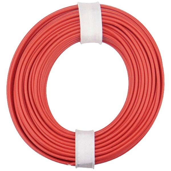 Donau Elektronik 150-010 opletenie / lanko, 1 x 0.50 mm², červená, 10 m; 150-010