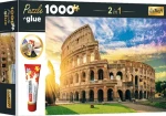 Trefl - Puzzle - 2v1 Amfiteáter Fláviám, Rím, Taliansko s lepidlom