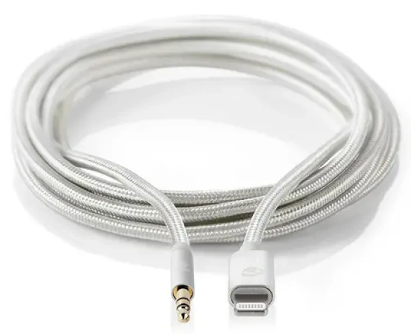 Nedis Profigold Lightning - 3,5 mm jack adaptér / Audio adaptér / MFi / nylon / 1m (CCTB39940AL10)
