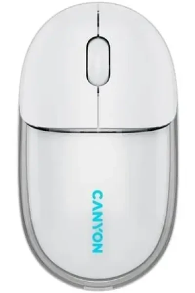 Canyon OnClick 24 biela / Bezdrôtová optická myš / Bluetooth 5.1 + 2,4 GHz / 1200 dpi / akumulátor 500 mAh (CNS-CMSW24W)