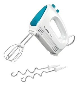 BOSCH MFQ2210D bielo-tyrkysová / Ručný mixér / 375W / 4 rýchlosti / šľahanie / miesenie (MFQ2210D)