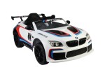 Mamido Detské elektrické autíčko BMW M6 GT3 2 x 45W biele