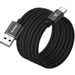YENKEE YCU MAGNETIC 04 Kábel USB-A (M) - USB-C (M) 1.5m čierna / 18W / 480Mb/s (8590669394524)