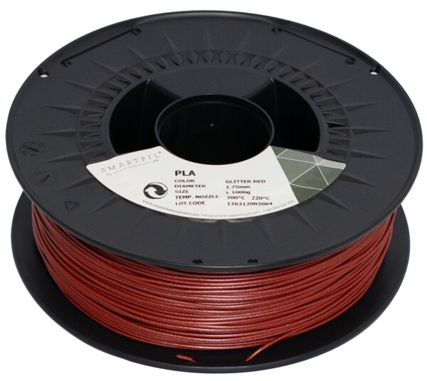 Smartfil PLA filament Glitter Red 1,75 mm 1 kg
