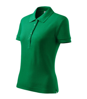 Bavlnené polo tričko Heavy stredne zelené 2XL