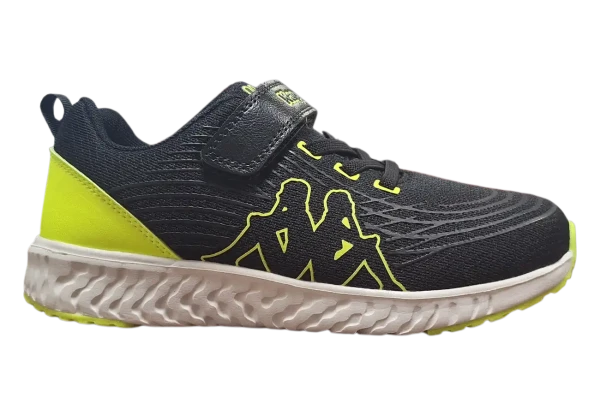 Kappa 95K0043004 Detské tenisky black / lime 32
