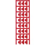 Weidmüller 1805790000 SFC 2/21 NEUTRAL RT ochranný štítok Druh montáže: prichytenie sponami Potlačiteľná plocha: 4.10 x 21 mm červená Počet markerov: 120 120 ks; 1805790000