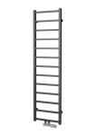 Radiátor kombinovaný Isan Fresh 150x40 cm stredové pripojenie čierny zamat DFRE15000400CSMS DFRE15000400CSMS
