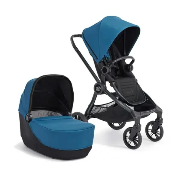 BabyJogger CITY SIGHTS 4WM AKCIOVÁ set 2v1 (kočík + korba) vr. madlá DEEP TEAL (BJ2171441SET)