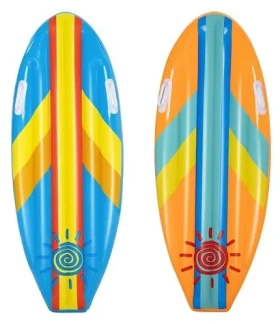 Nafukovací surf Sunny Rider modrá, ružová / Hračka do vody / 114 x 46 cm / vinyl / 3-10 rokov