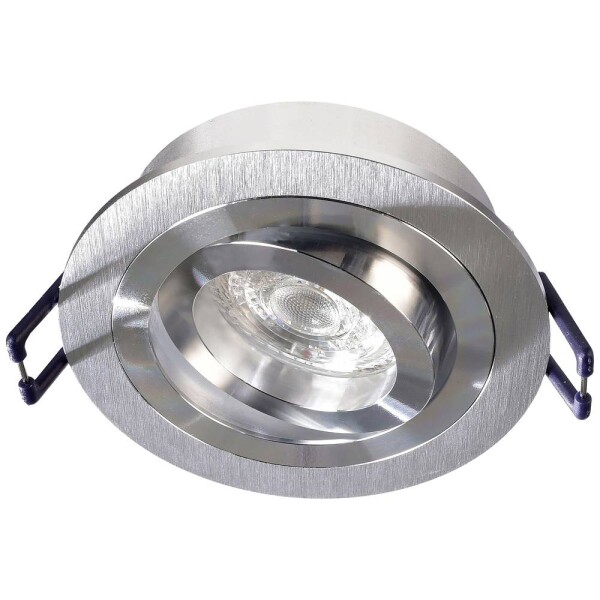 Deko Light Einbauring 80 GU5.3 110222 krúžok pre stropnú montáž LED , halogénová žiarovka GU5.3, MR 16 35 W strieborná; 110222