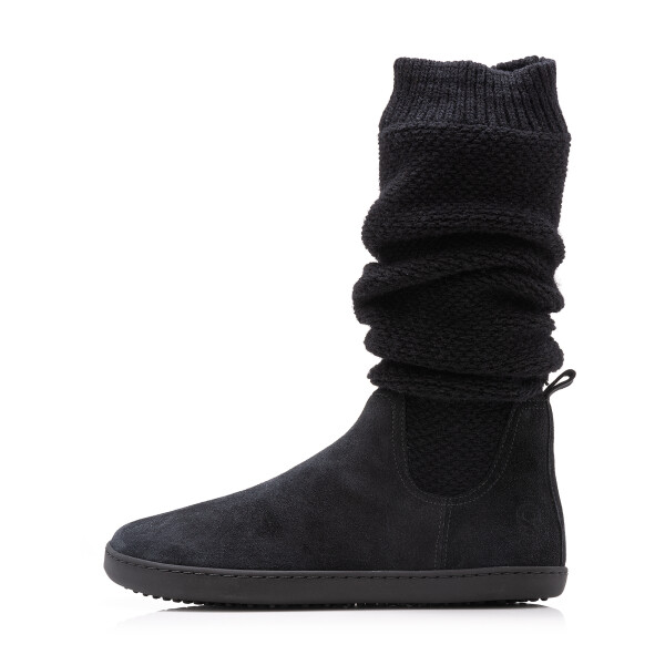 Shapen Knitty Black Leather barefoot čižmy 39 EUR