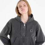 Mikina Carhartt WIP W' Hooded Nelson Jacket Black Garment Dyed S