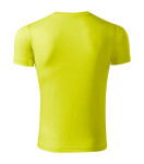 Pixel unisex neónovo žlté tričko XL
