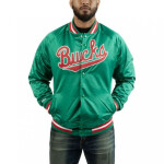 Mitchell & Ness NBA Milwaukee Bucks Pánska ľahká bunda M STJKMG18013-MBUDKGN M