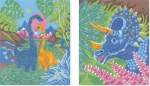 JANOD Maľovanie podľa čísel Dinosaury