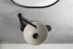 SAPHO - MINOR betónové umývadlo na dosku, priemer 26cm, piesková mat MR26014