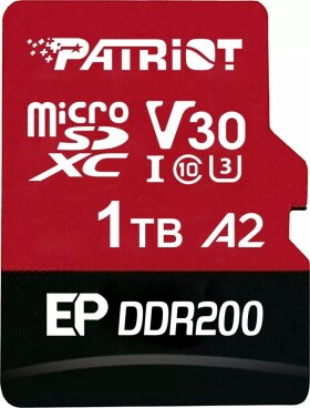 Patriot EP DDR200 MicroSDXC 1 TB Class 10 UHS-I/U3 A2 V30 (PEF1TEP33MCX)