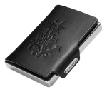 Kožená mini peňaženka Mondraghi Silhouette Edelweiss Black