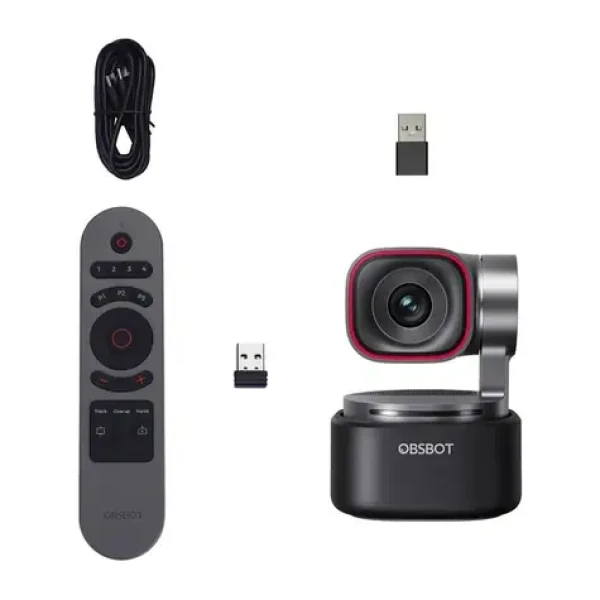 OBSBOT Tiny 3 Lite 4K Remote Combo / webkamera / gimbal / 4K@30fps / FullHD@120fps / USB-C / Mikrofón (OWB-2410-CE (R))