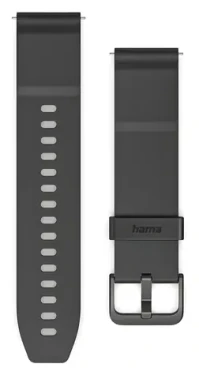 HAMA Platobný remienok NFC 22 mm čierna / Remienok / Bezkontaktné platby / Silikón