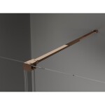 MEXEN/S - Velár sprchovací kút 130 x 85, transparent, ružové zlato 871-130-085-01-60