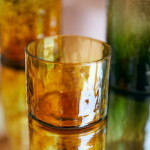 HK living Pohár Tube Amber 250 ml