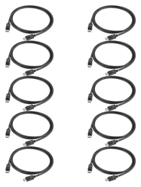StarTech DisplayPort 1.2 čierna / Kábel / 2 m / UHD 4K / 120 Hz / balenie 10 ks (DISPL2M10PK)