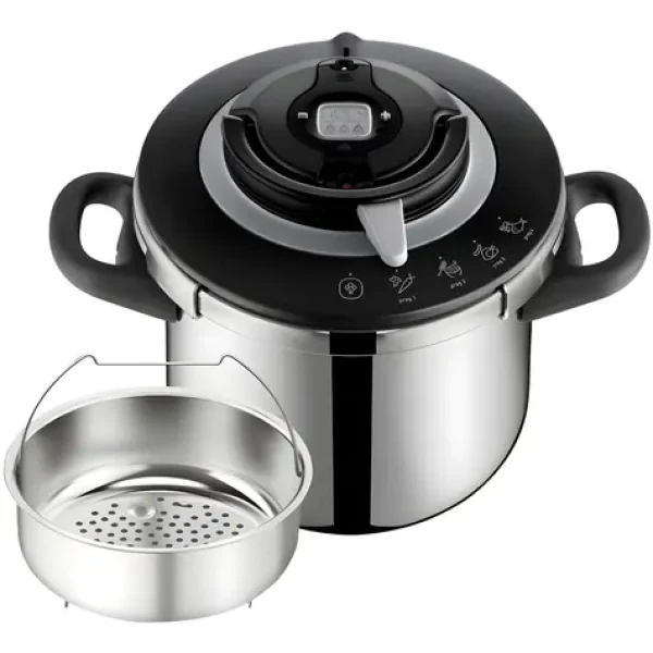 TEFAL Clipso+ Chef P4551431 / Tlakový hrniec / 8 l / nerez