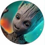 Jedlý papier Groot a farebné pozadie 19,5 cm - Pictu Hap - Pictu Hap
