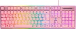 Deltaco Deltaco PK75 Gaming Tastatur Membran RGB pink