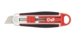 WEDO Cutter Safety Long Blade čierno-červená / Odlamovací nôž / Vysúvacia čepeľ 60 mm / Bezpečnostná poistka (78830)