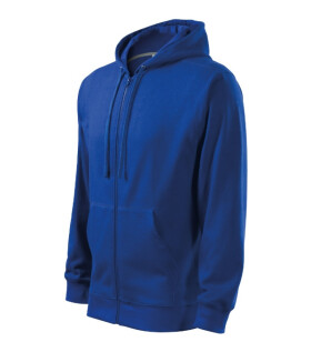Trendy mikina na zips Pánske kráľovské modré 2XL