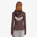 Mikina adidas Hooded Zipper Aurora Cofee XS