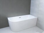 HOPA - Voľne stojaca vaňa AVITA NEW biela, so štrbinovým prepadom - Farba sifónu - Chróm, Rozmer vane - 170 × 80 cm, Spôsob prevedenia - Pravé VANAVN170P