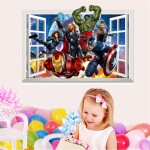 Veselá Stena Samolepka Avengers v okne