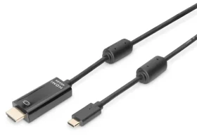Digitus AK-300330-020-S čierna / Kábel USB-C na HDMI / 4K 60 Hz / 2 m (AK-300330-020-S)