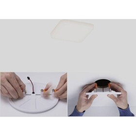 Paulmann 92393 EB Panel Veluna VariFit LED vstavané svetlo 4.50 W saténová; 92393