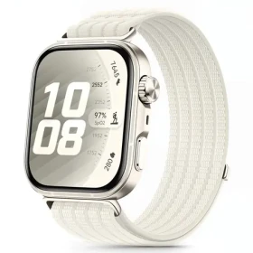 Tech-Protect Nylon Strap biela / Remienok / Huawei Watch Fit 3/4/4 Pro/5/5 Pro / nylonový