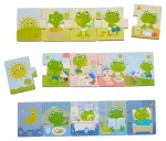 Haba Drevené puzzle Žabiakov deň